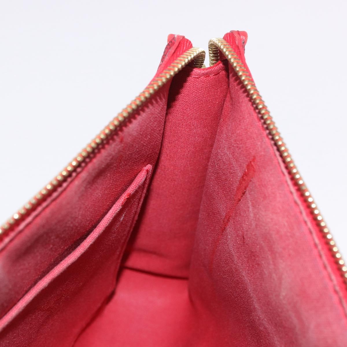 LOUIS VUITTON Damier Color Module Clutch Bag Carmine N41306 LV Auth 188805