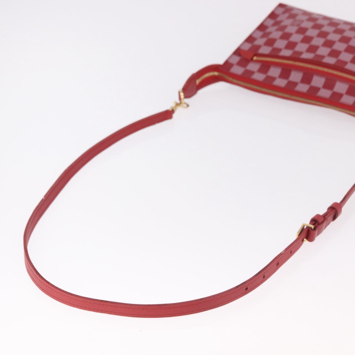 LOUIS VUITTON Damier Color Module Clutch Bag Carmine N41306 LV Auth 188805