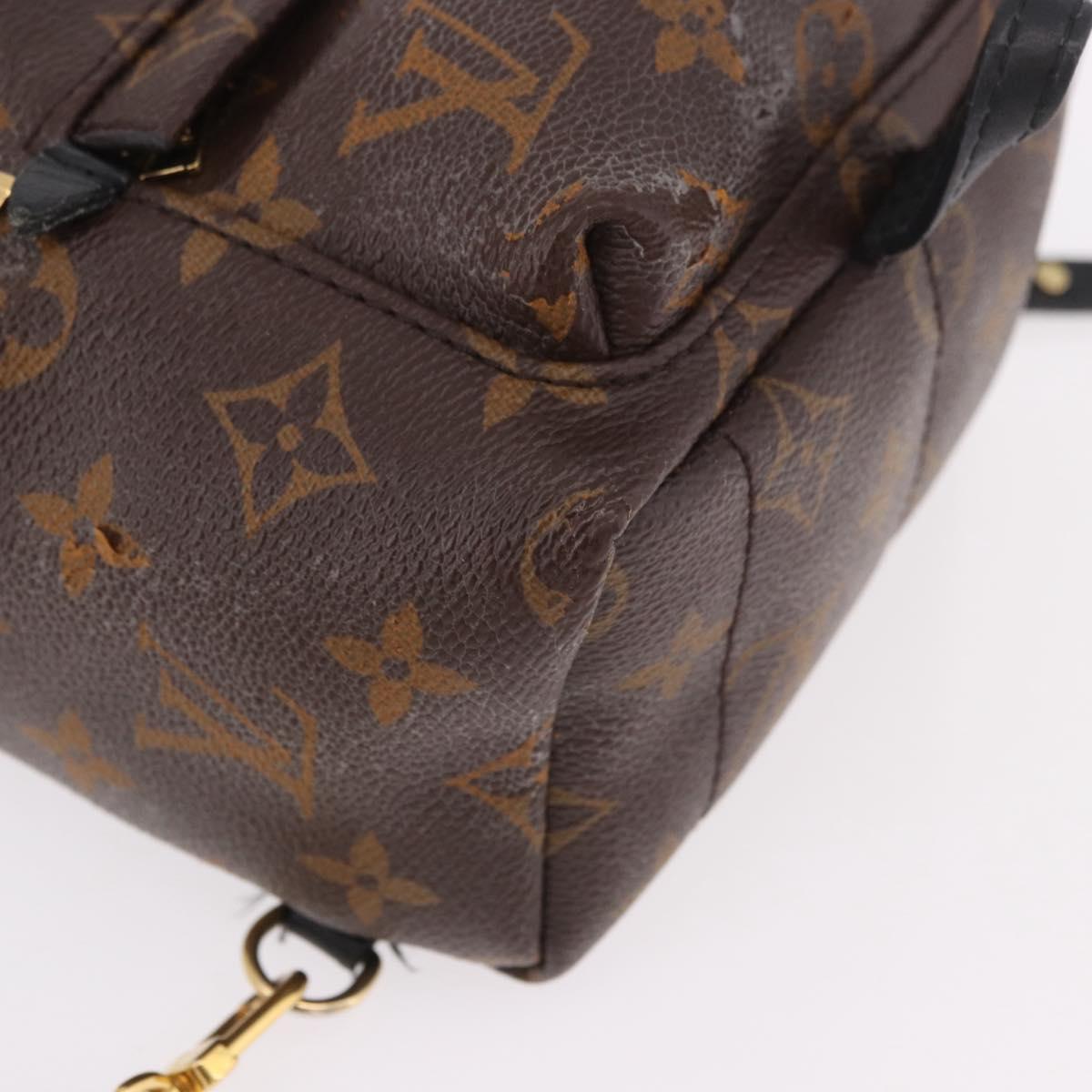 LOUIS VUITTON Monogram Palm Springs MINI Backpack M44873 LV Auth 188811A