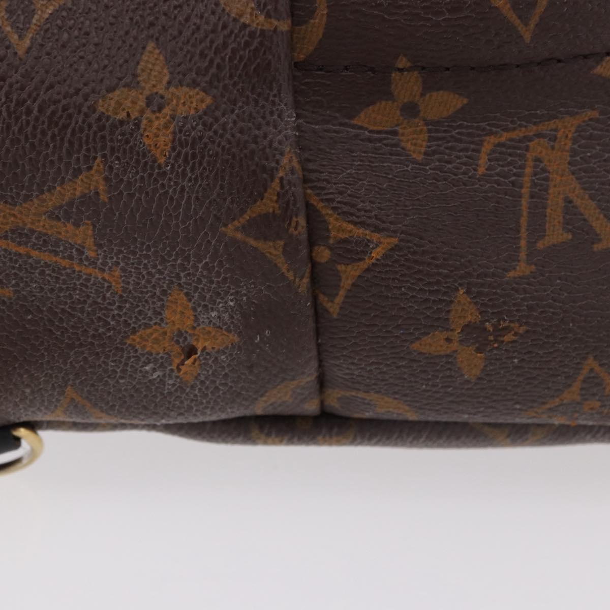 LOUIS VUITTON Monogram Palm Springs MINI Backpack M44873 LV Auth 188811A