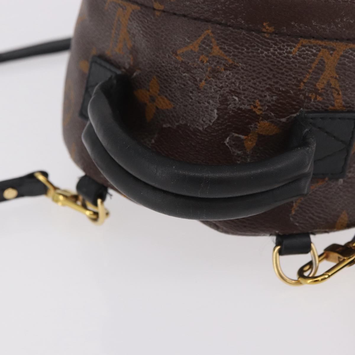 LOUIS VUITTON Monogram Palm Springs MINI Backpack M44873 LV Auth 188811A