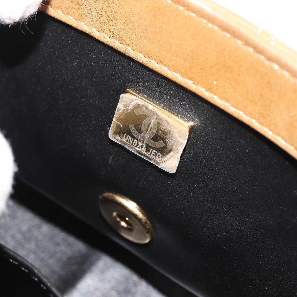 CHANEL Matelasse Chain Shoulder Bag Leather 2way Gold CC Auth 188813SM