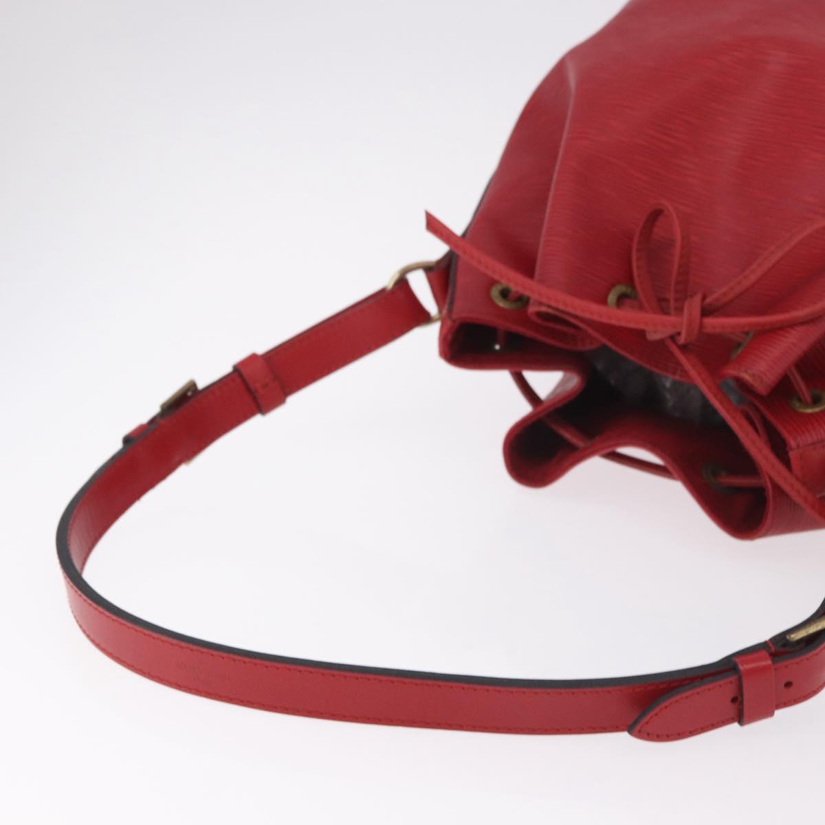 LOUIS VUITTON Epi Petit Noe Shoulder Bag Red M44107 LV Auth 188820