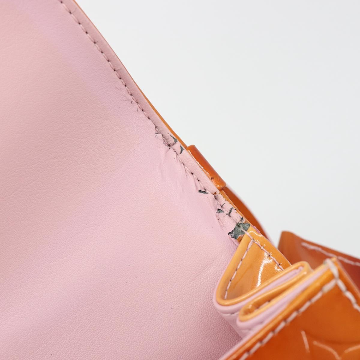 LOUIS VUITTON Monogram Vernis Spring Street Hand Bag Pink M91033 LV Auth 188824