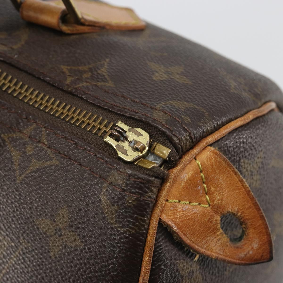 LOUIS VUITTON Monogram Speedy 25 Hand Bag M41528 LV Auth 188826