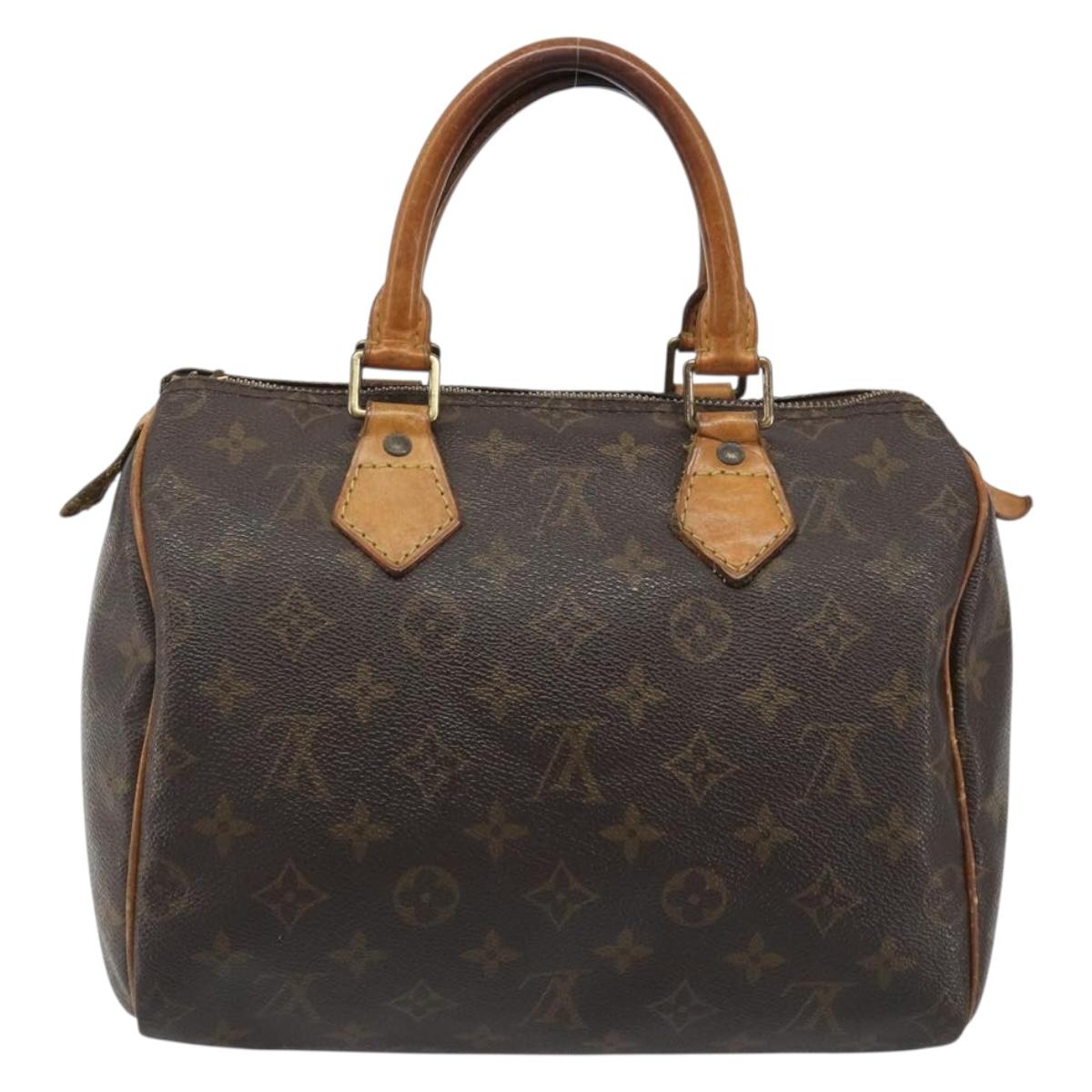 LOUIS VUITTON Monogram Speedy 25 Hand Bag M41528 LV Auth 188826