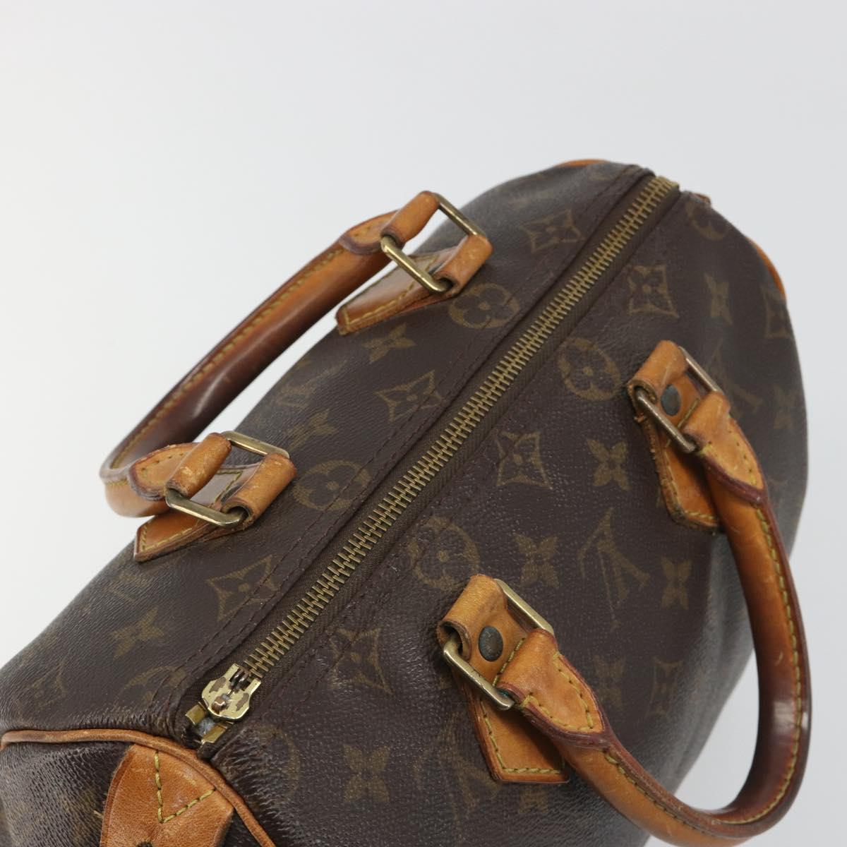 LOUIS VUITTON Monogram Speedy 25 Hand Bag M41528 LV Auth 188826