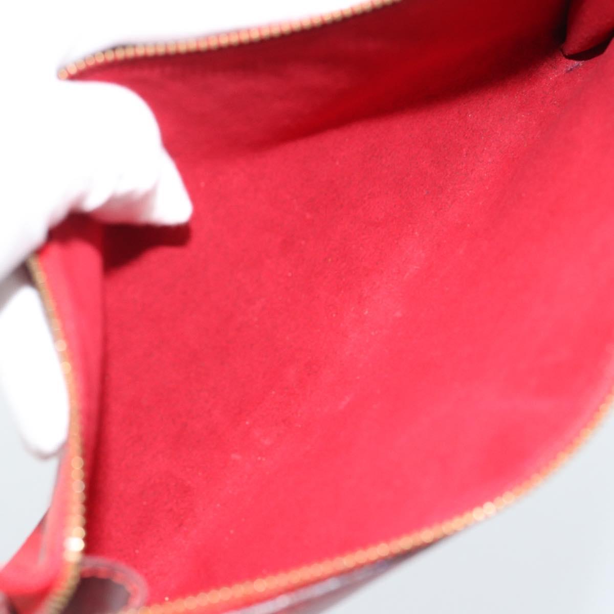 LOUIS VUITTON Epi Pochette Accessoires Pouch Red M52947 LV Auth 188828