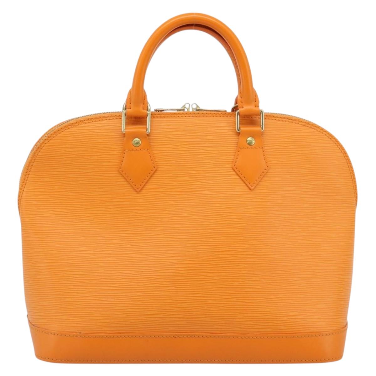 LOUIS VUITTON Epi Alma Hand Bag Orange Mandarin M5214H LV Auth 188830SAV