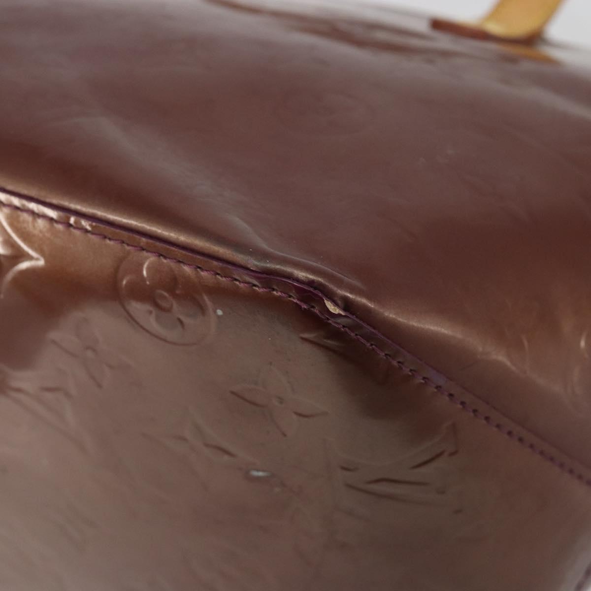 LOUIS VUITTON Monogram Vernis Bellevue PM Hand Bag Violet M93584 LV Auth 188831