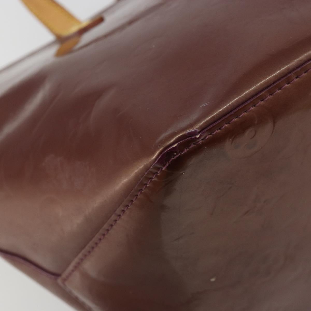 LOUIS VUITTON Monogram Vernis Bellevue PM Hand Bag Violet M93584 LV Auth 188831