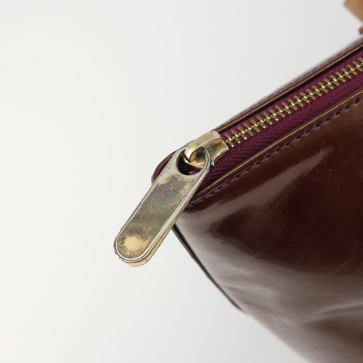 LOUIS VUITTON Monogram Vernis Bellevue PM Hand Bag Violet M93584 LV Auth 188831