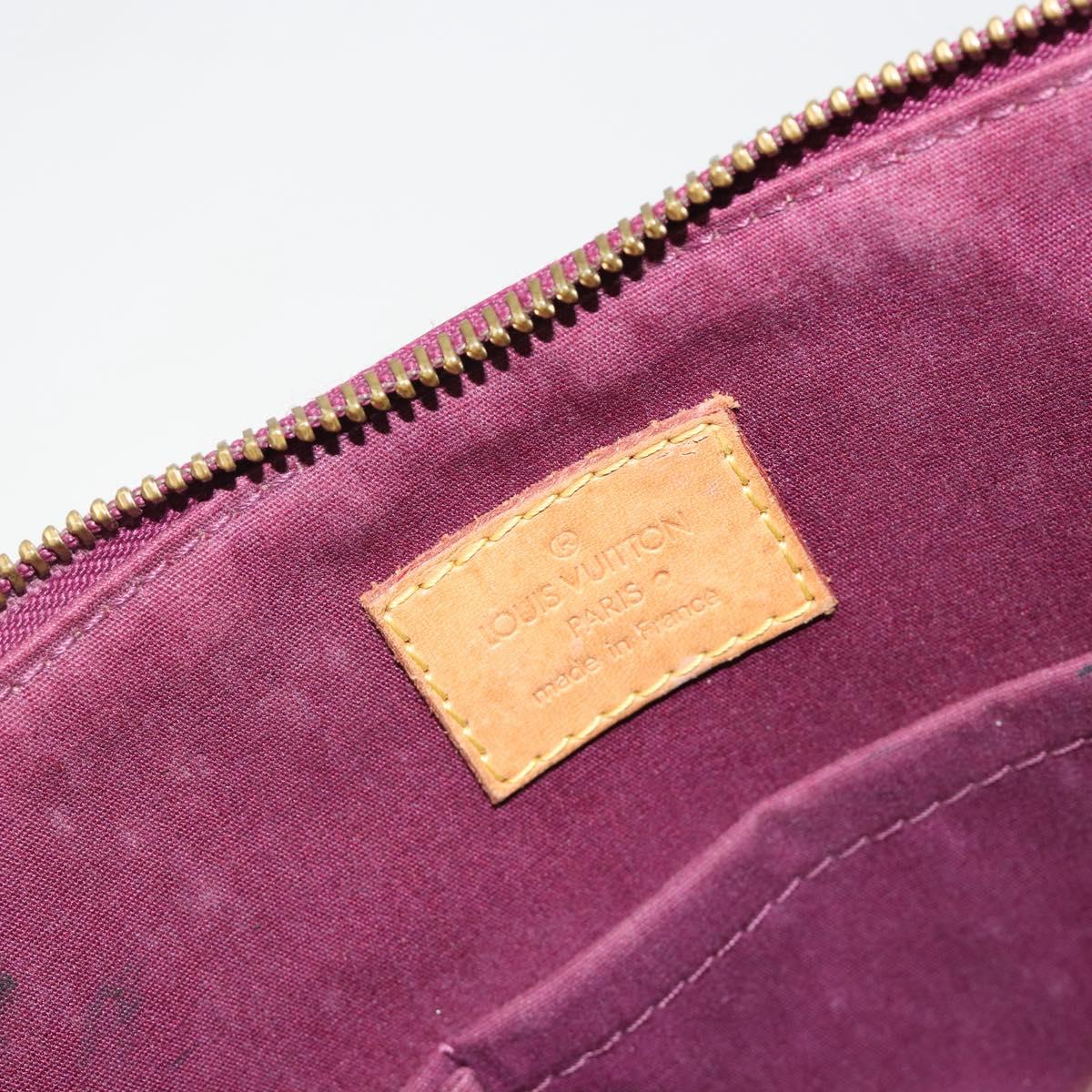 LOUIS VUITTON Monogram Vernis Bellevue PM Hand Bag Violet M93584 LV Auth 188831
