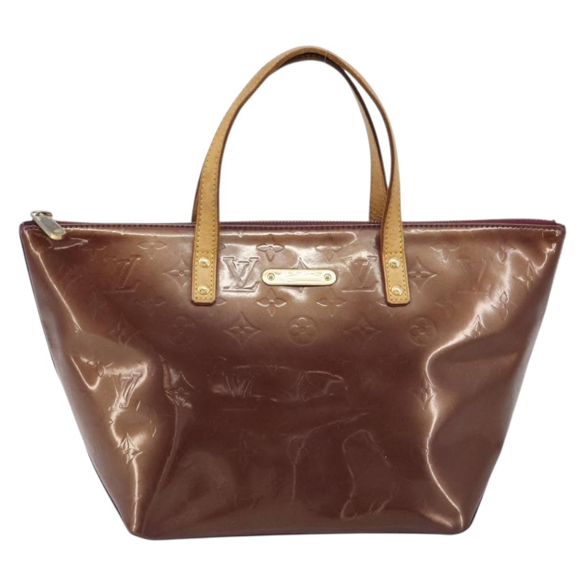 LOUIS VUITTON Monogram Vernis Bellevue PM Hand Bag Violet M93584 LV Auth 188831