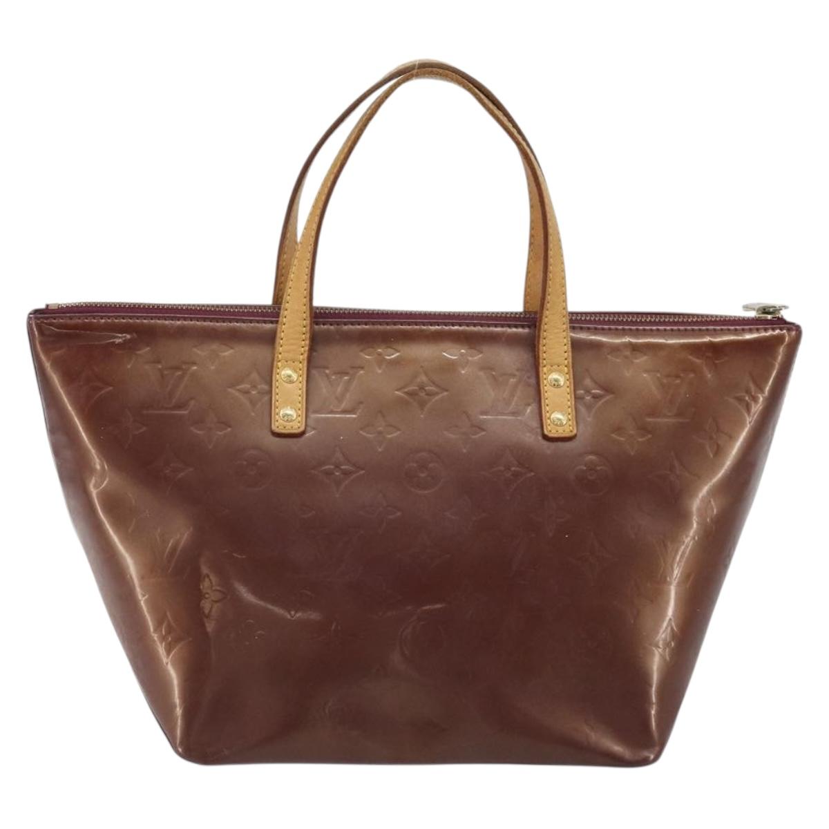 LOUIS VUITTON Monogram Vernis Bellevue PM Hand Bag Violet M93584 LV Auth 188831