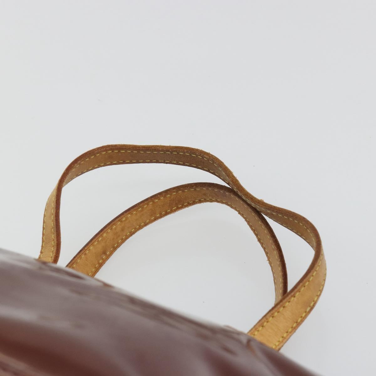 LOUIS VUITTON Monogram Vernis Bellevue PM Hand Bag Violet M93584 LV Auth 188831