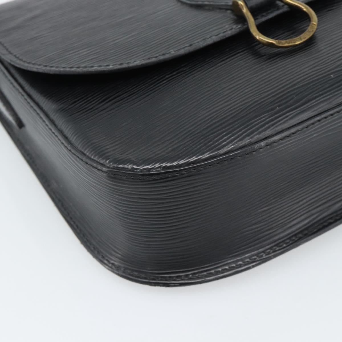 LOUIS VUITTON Epi Saint Cloud GM Shoulder Bag Black Noir M52192 LV Auth 188832