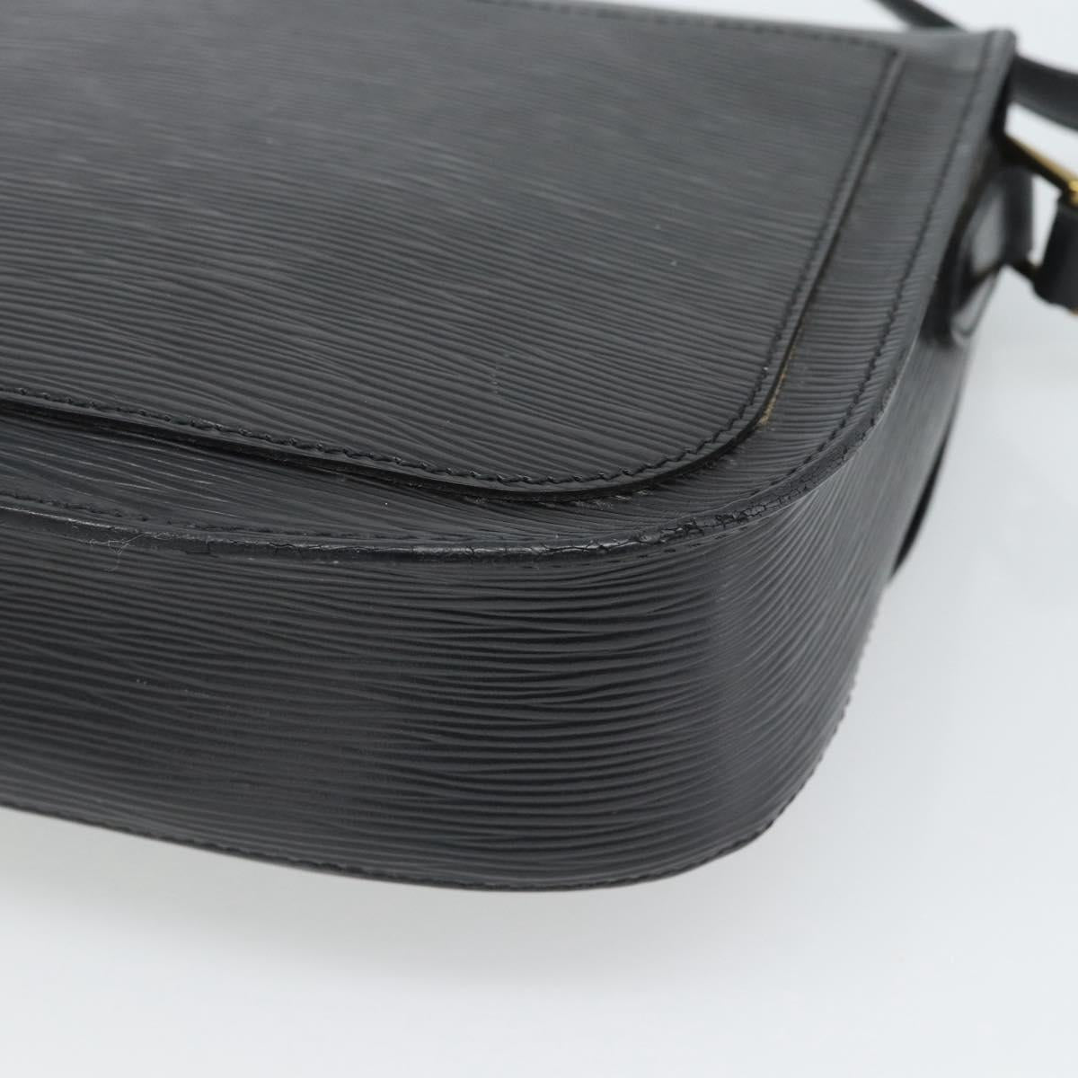 LOUIS VUITTON Epi Saint Cloud GM Shoulder Bag Black Noir M52192 LV Auth 188832