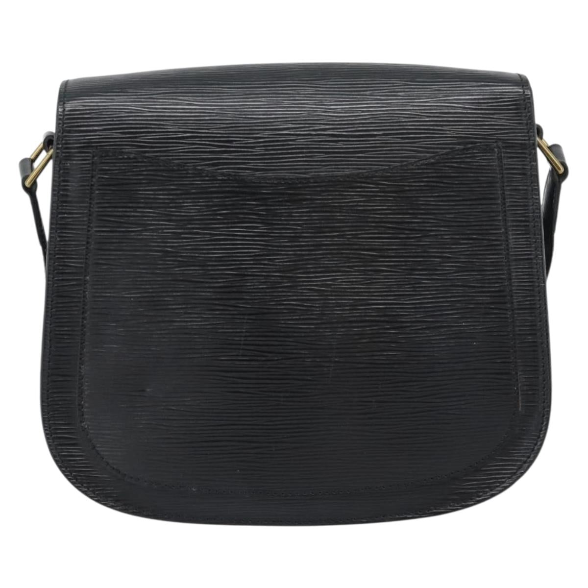 LOUIS VUITTON Epi Saint Cloud GM Shoulder Bag Black Noir M52192 LV Auth 188832