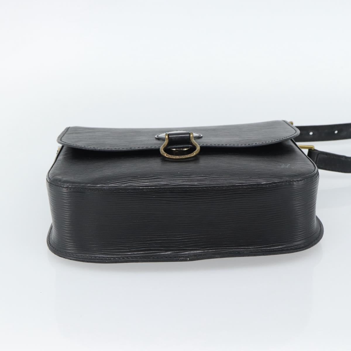 LOUIS VUITTON Epi Saint Cloud GM Shoulder Bag Black Noir M52192 LV Auth 188832