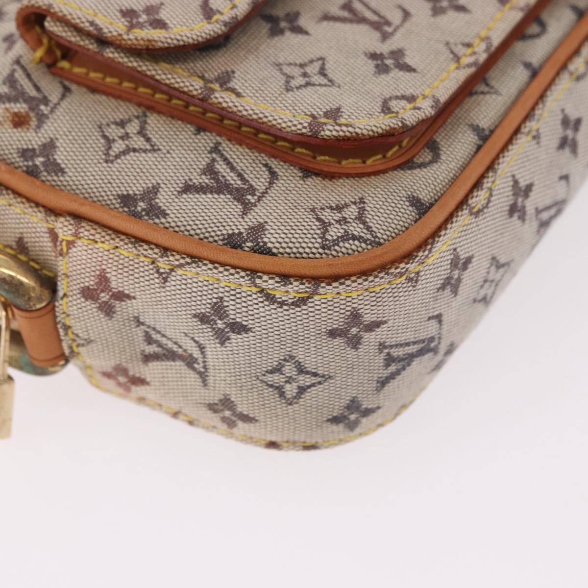 LOUIS VUITTON Monogram Mini Juliet MM Shoulder Bag Blue M92004 LV Auth 188834