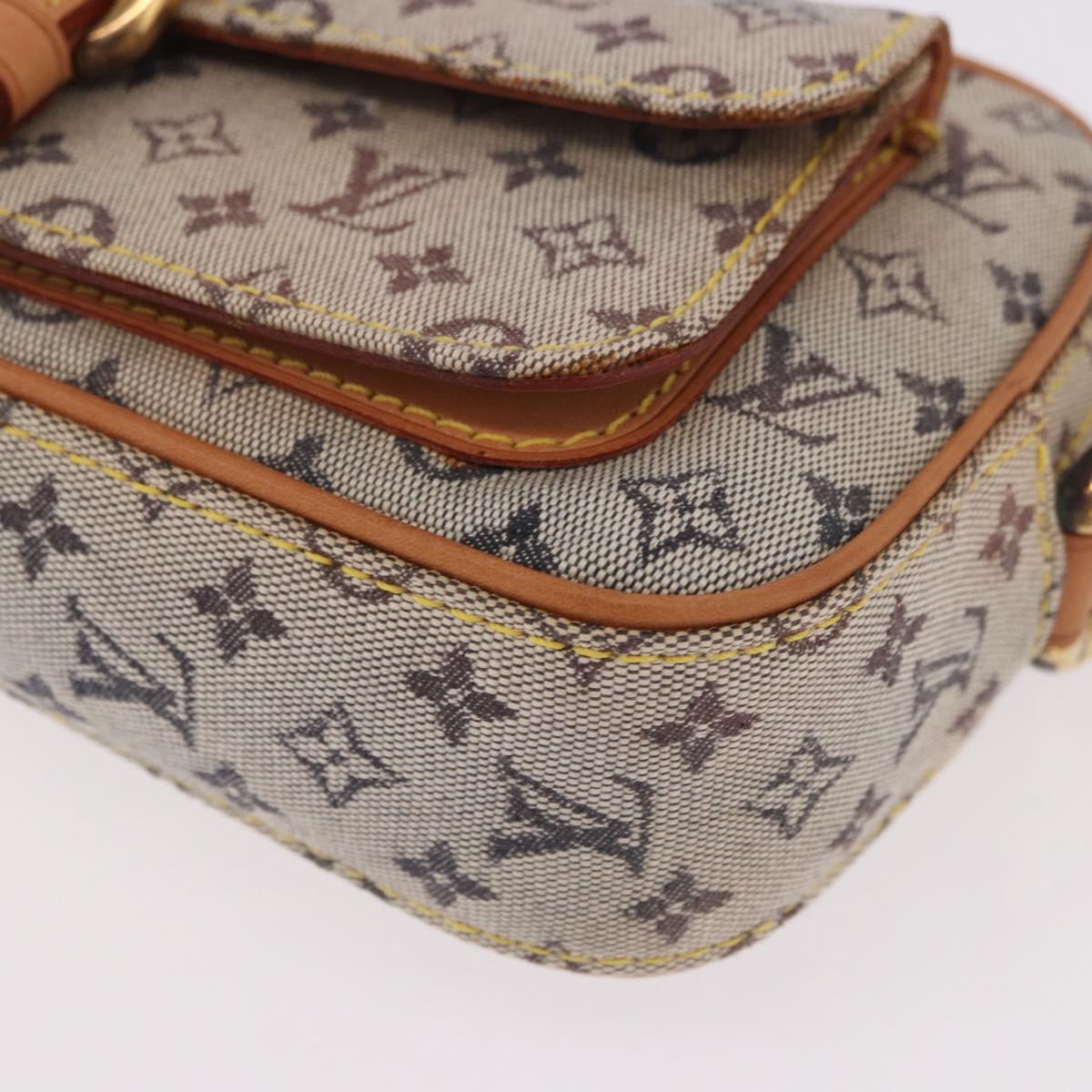 LOUIS VUITTON Monogram Mini Juliet MM Shoulder Bag Blue M92004 LV Auth 188834