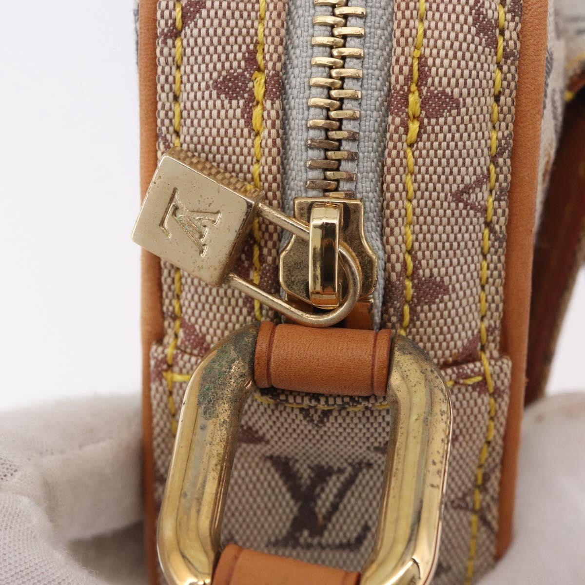 LOUIS VUITTON Monogram Mini Juliet MM Shoulder Bag Blue M92004 LV Auth 188834