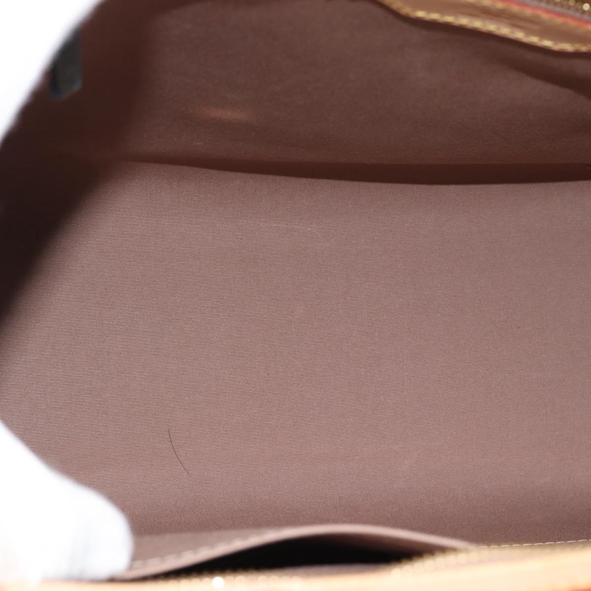 LOUIS VUITTON Monogram Vernis Blair GM Bag 2way Beige Poodle M91754 Auth 188838