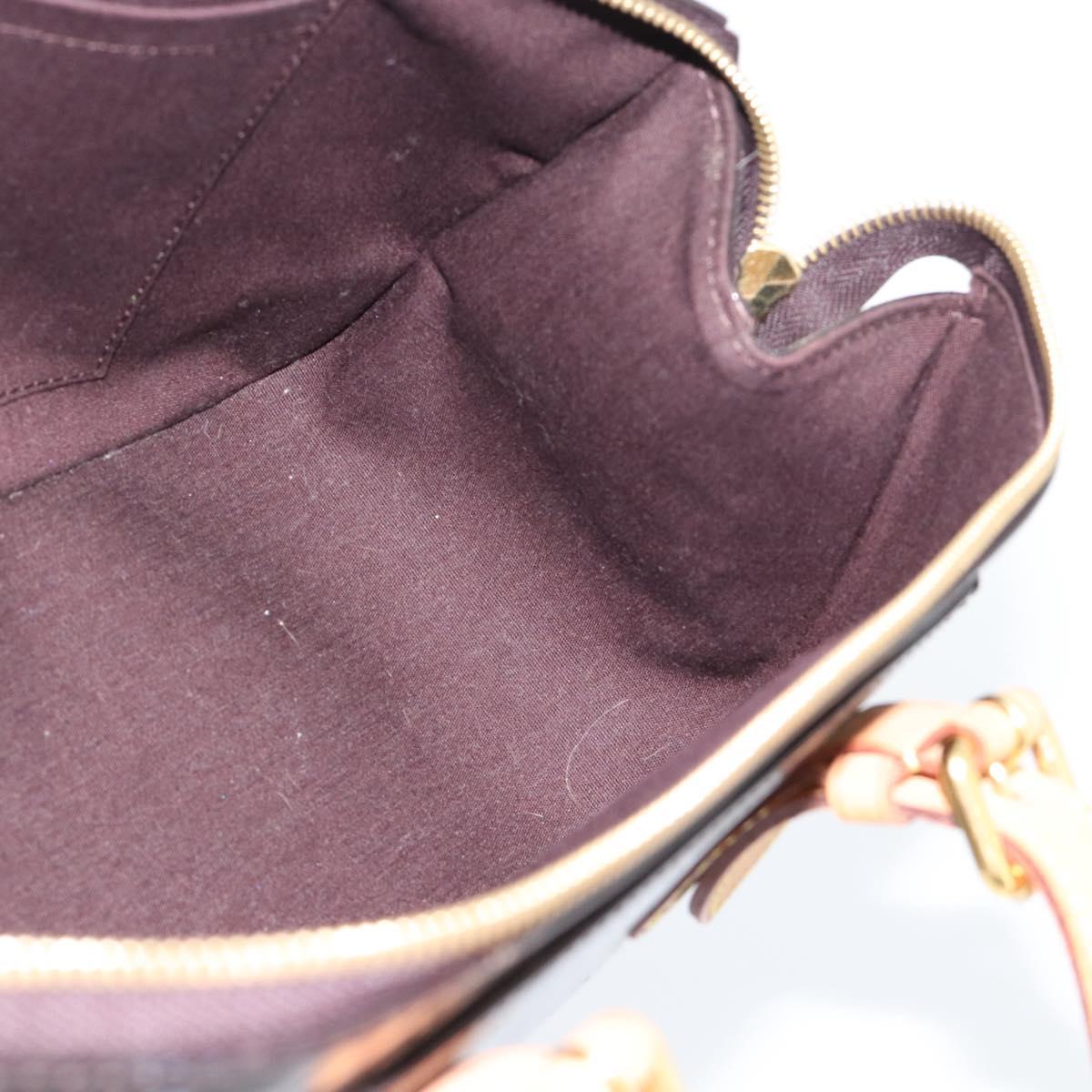 LOUIS VUITTON Monogram Vernis Rosewood Avenue Bag Amarante M93510 Auth 188850
