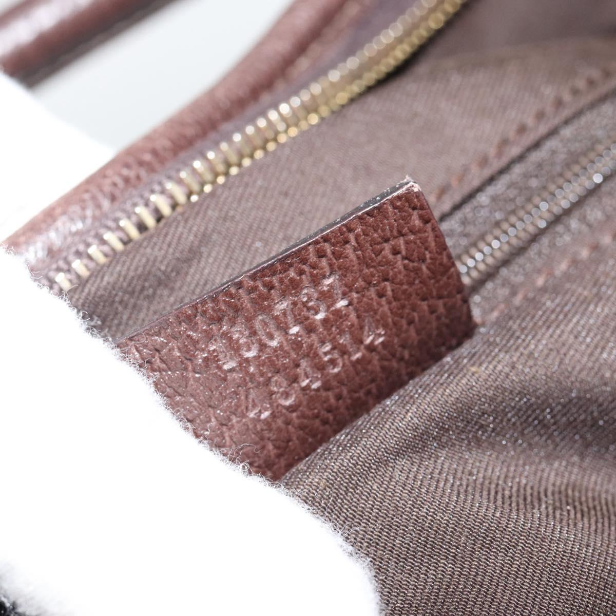 GUCCI GG Canvas Abbey Shoulder Bag Beige Gold 130737 Auth 188855V