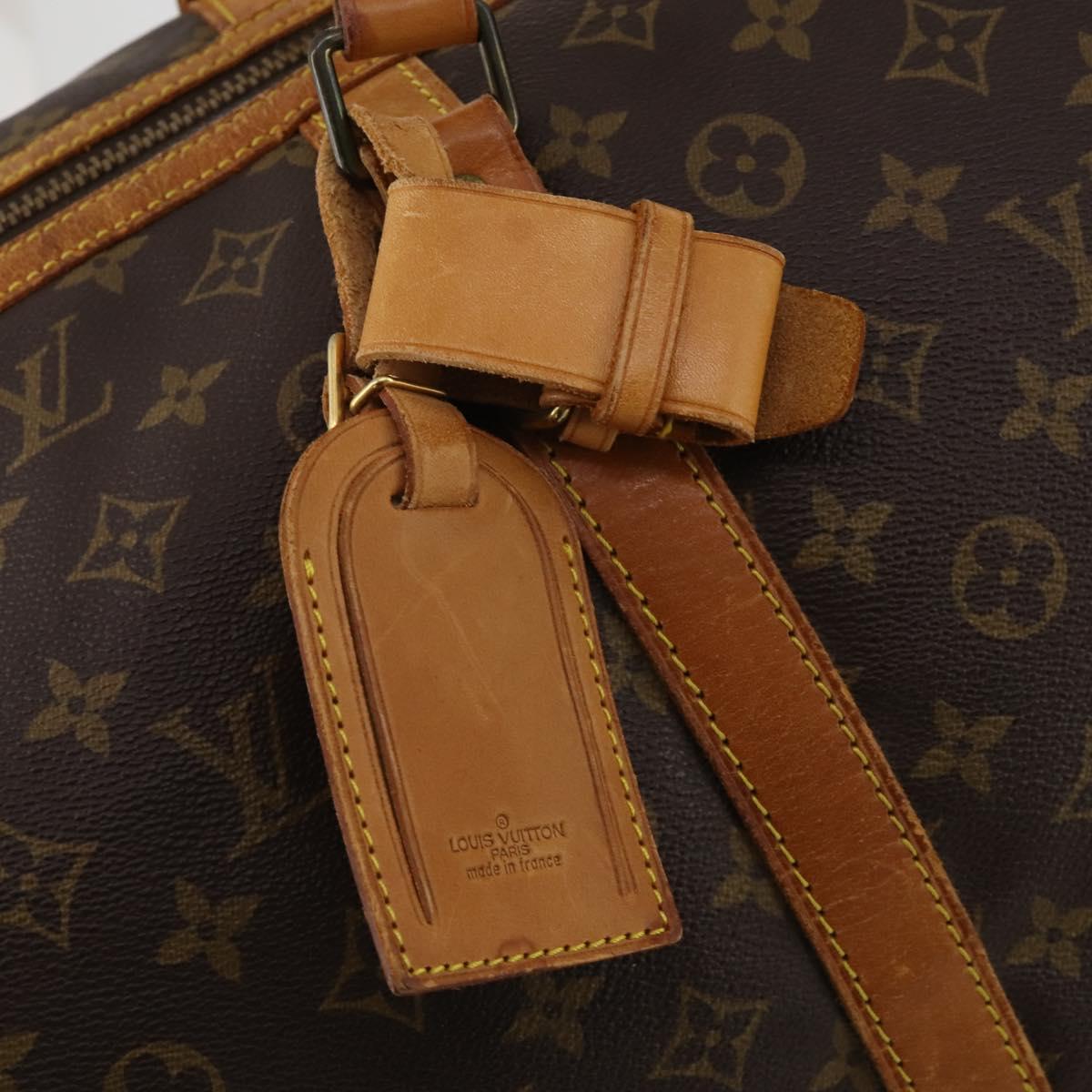 LOUIS VUITTON Monogram Sac Souple 55 Boston Bag M41622 LV Auth 188856