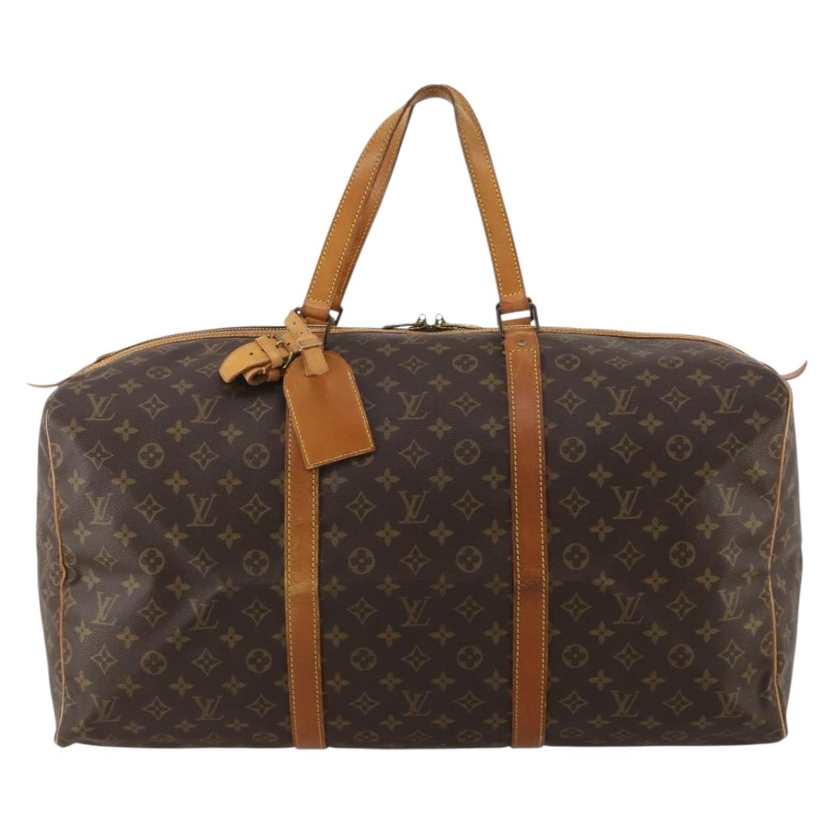 LOUIS VUITTON Monogram Sac Souple 55 Boston Bag M41622 LV Auth 188856