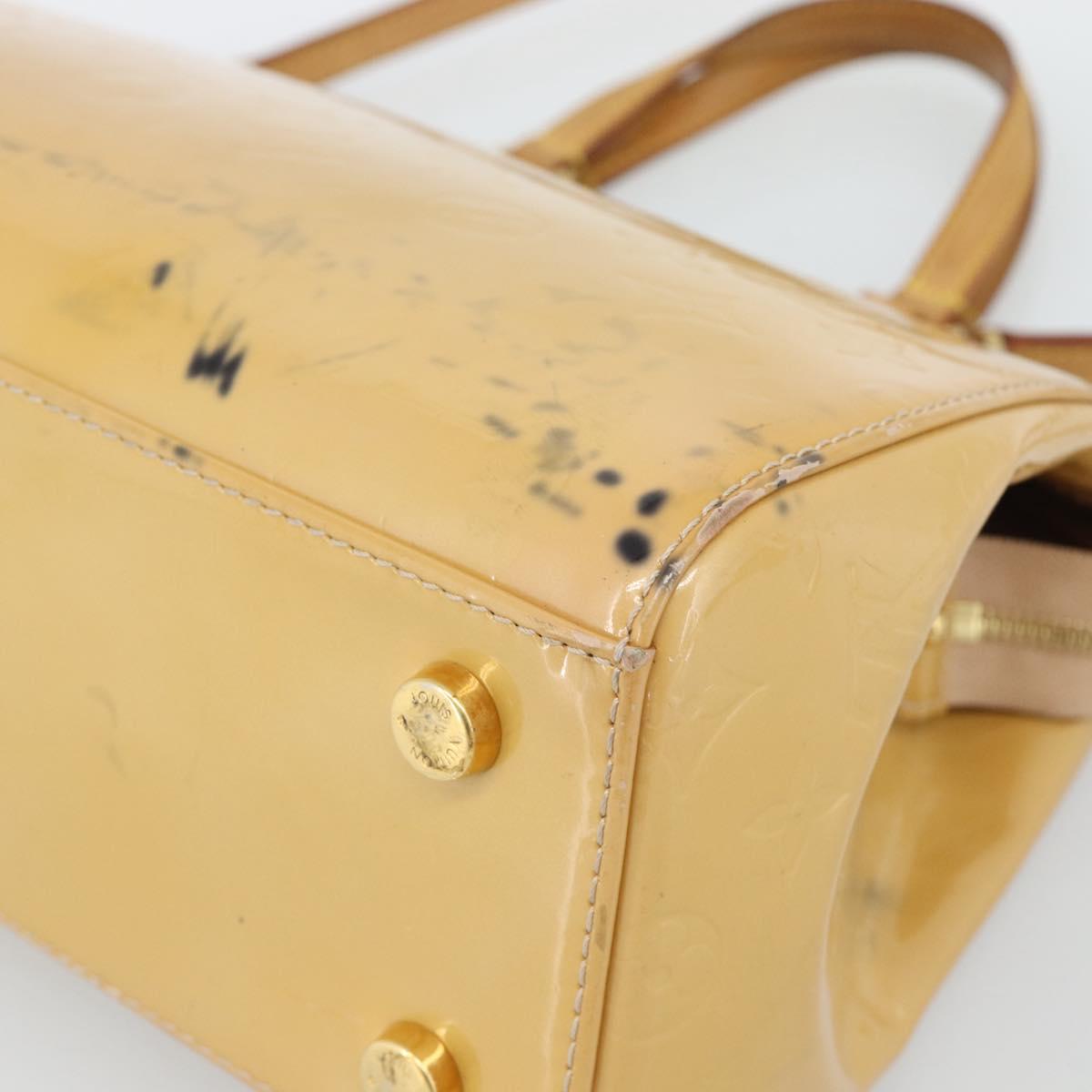 LOUIS VUITTON Vernis Blair MM Hand Bag 2way Rose Flow Lantern M91621 Auth 188859