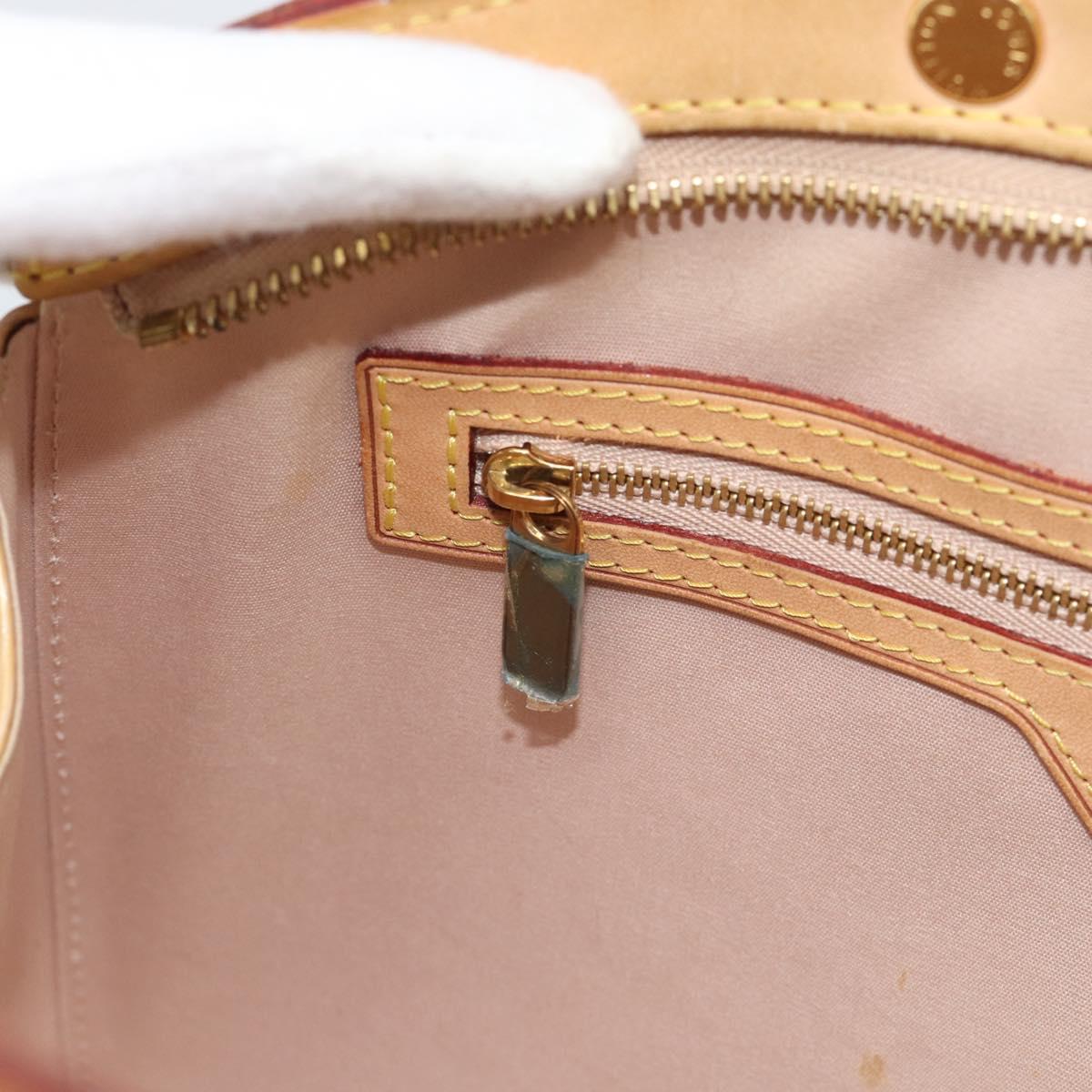 LOUIS VUITTON Vernis Blair MM Hand Bag 2way Rose Flow Lantern M91621 Auth 188859