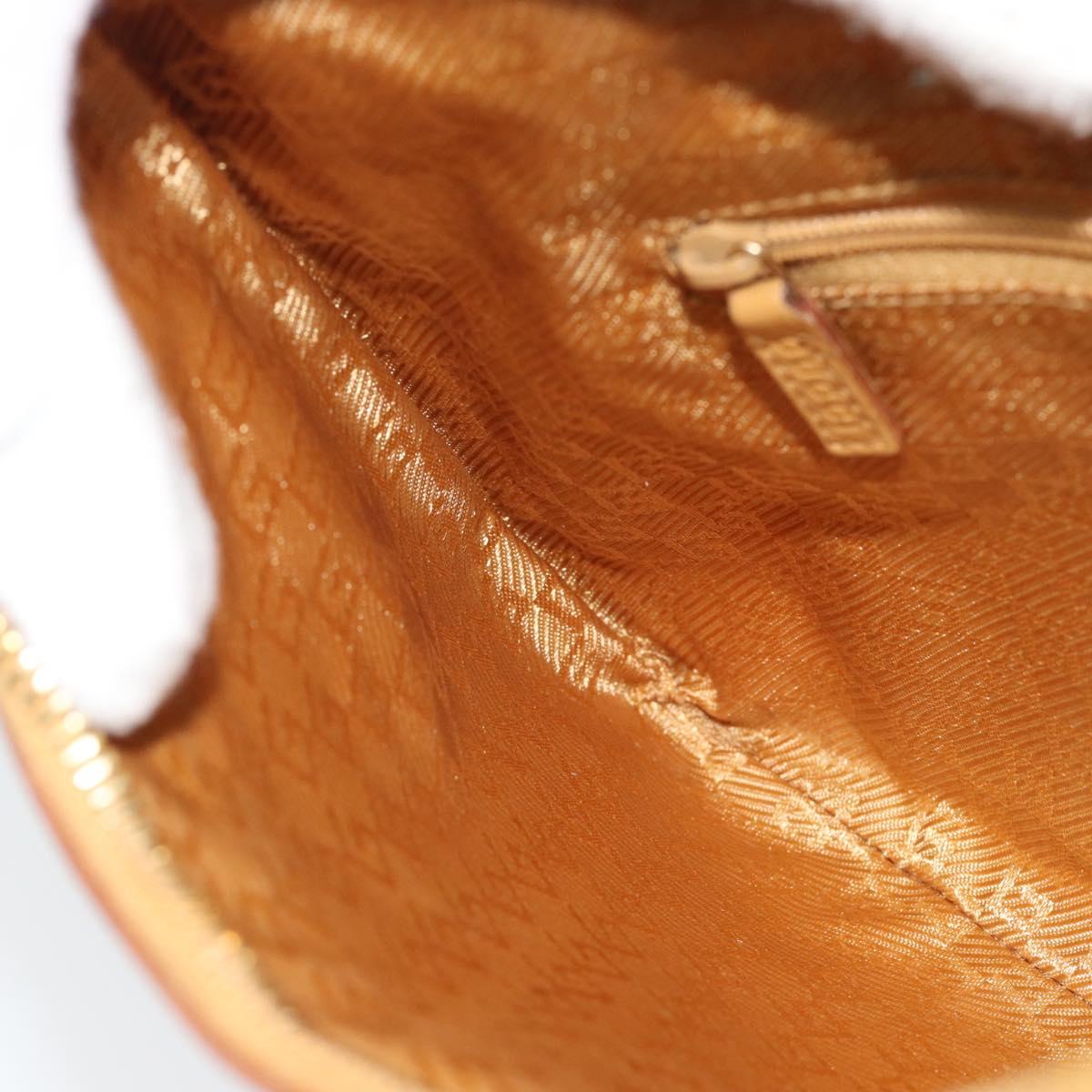 GUCCI Horsebit Shoulder Bag Suede Pink Gold Auth 188861A