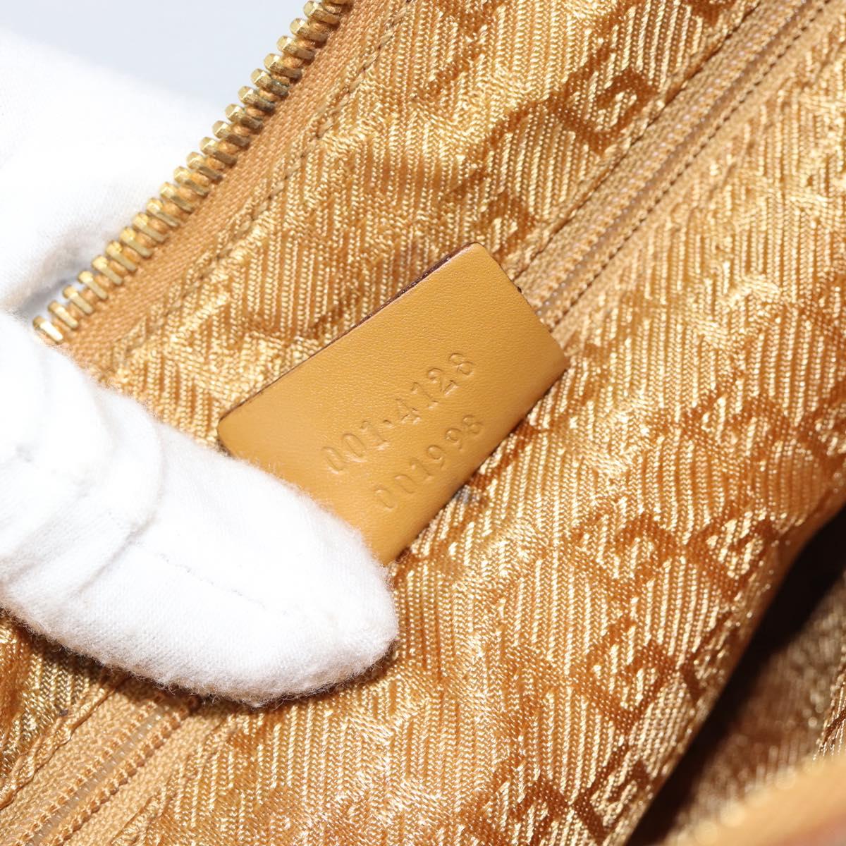 GUCCI Horsebit Shoulder Bag Suede Pink Gold Auth 188861A