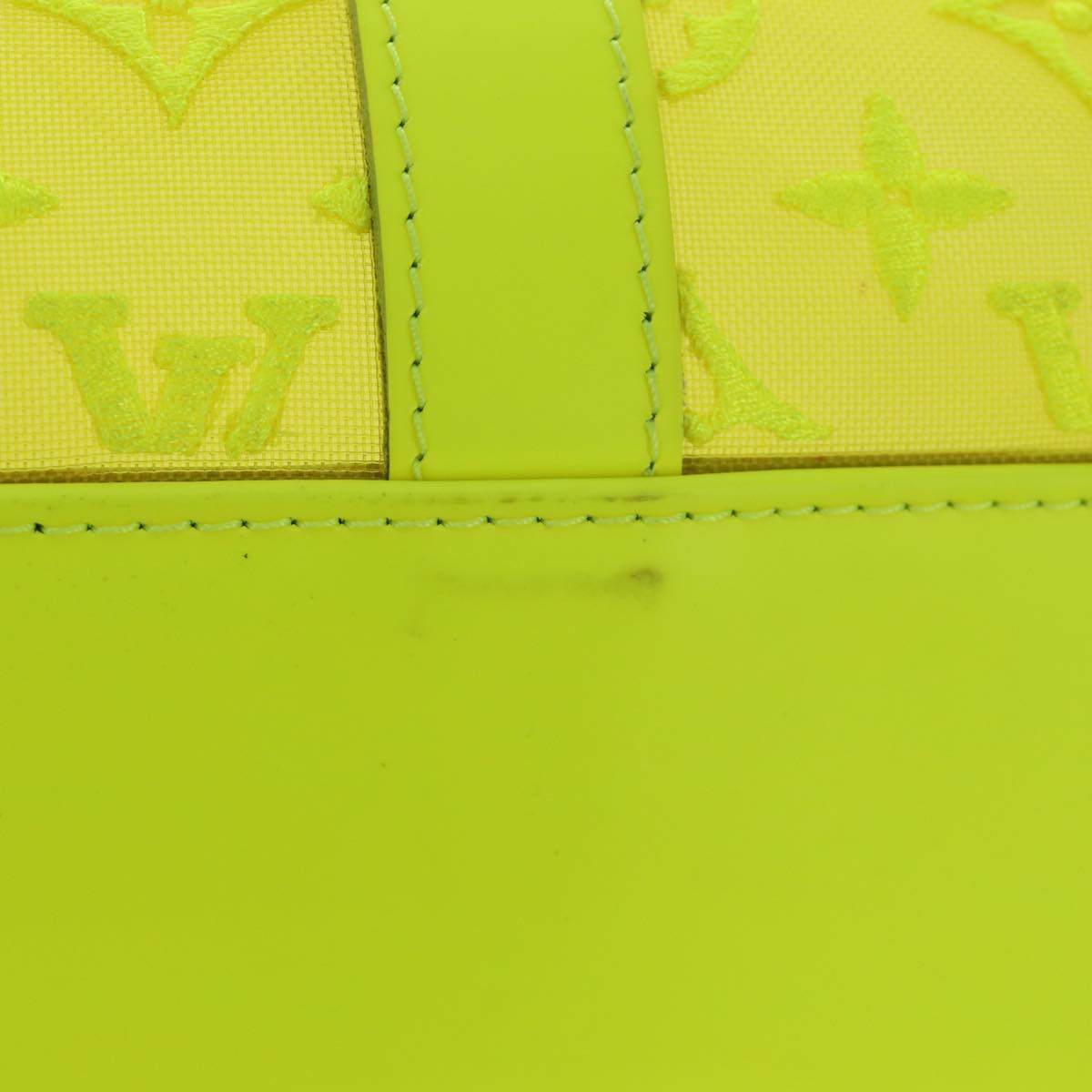 LOUIS VUITTON See Through Keepall Bandouliere 50 Bag Yellow M55380 Auth 188862SAM