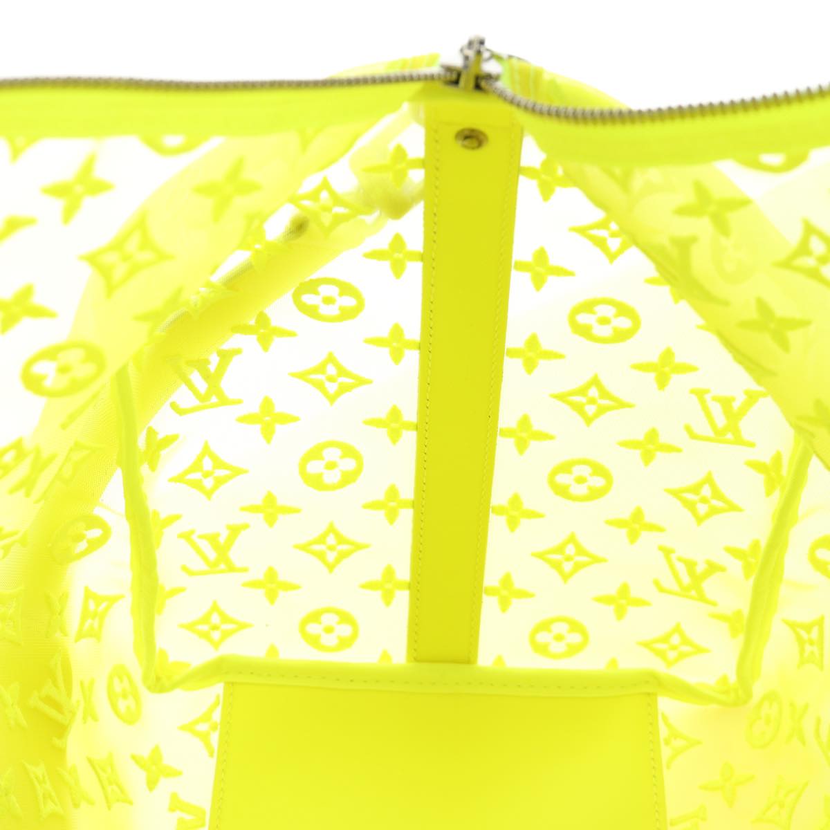 LOUIS VUITTON See Through Keepall Bandouliere 50 Bag Yellow M55380 Auth 188862SAM