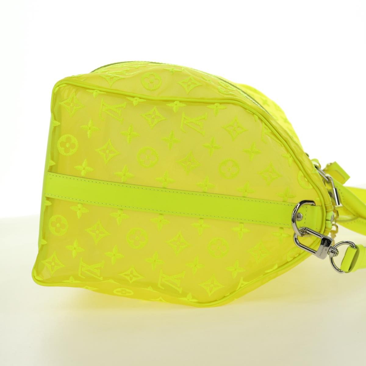 LOUIS VUITTON See Through Keepall Bandouliere 50 Bag Yellow M55380 Auth 188862SAM