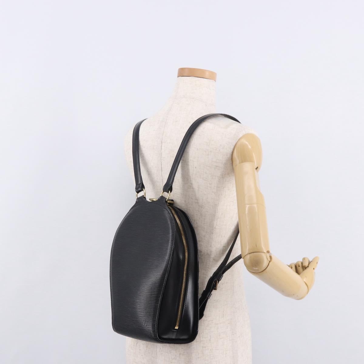LOUIS VUITTON Epi Mabillon Backpack Black M52232 LV Auth 188865