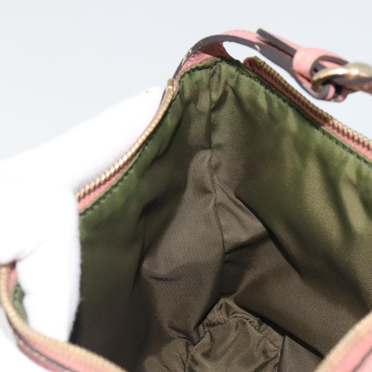 GUCCI GG Canvas Accessory Pouch Beige Gold 224093 Auth 188871V