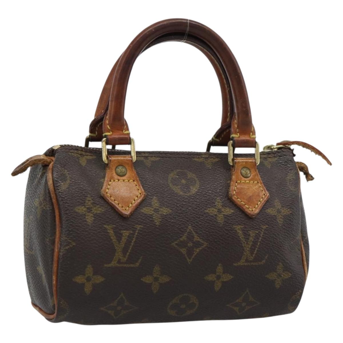 LOUIS VUITTON Monogram Mini Speedy Hand Bag M41534 LV Auth 188873