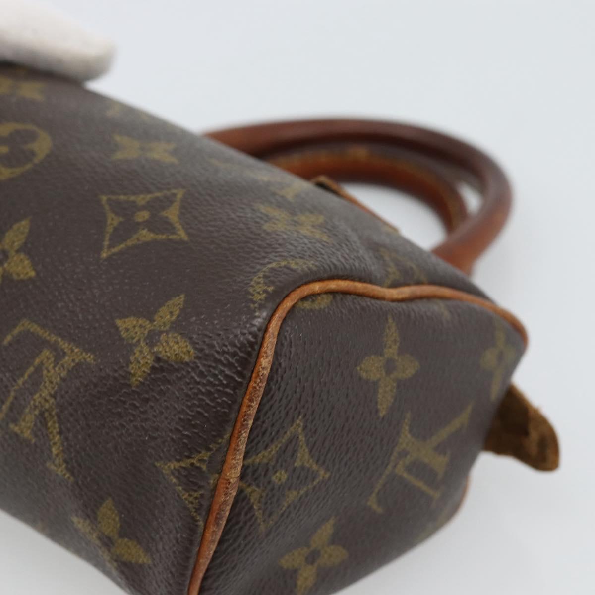 LOUIS VUITTON Monogram Mini Speedy Hand Bag M41534 LV Auth 188873
