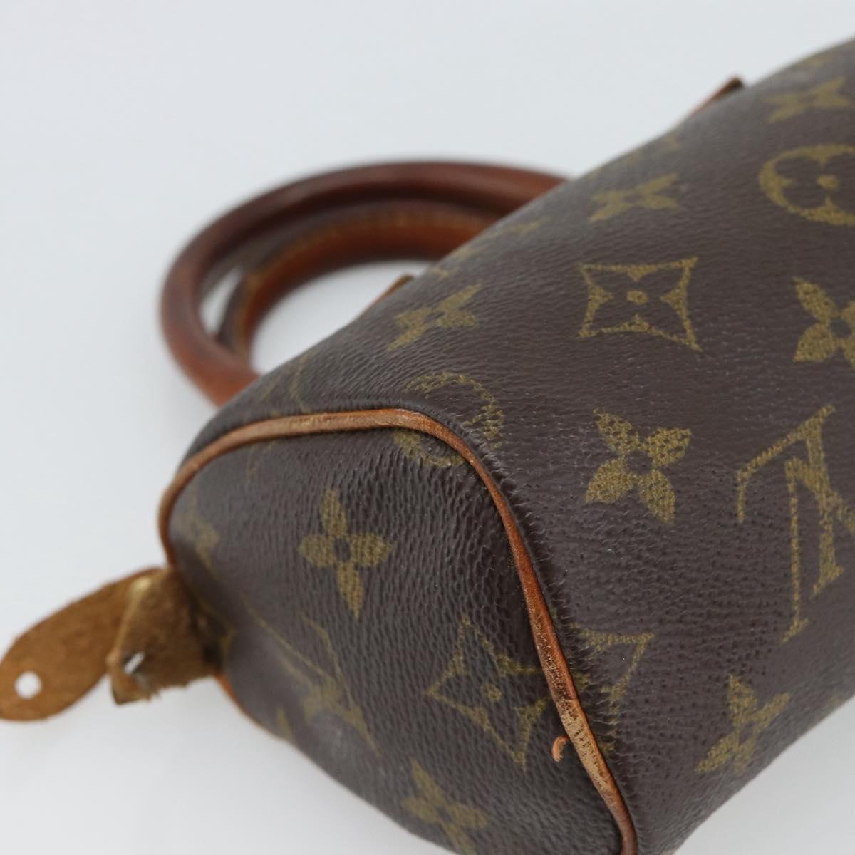 LOUIS VUITTON Monogram Mini Speedy Hand Bag M41534 LV Auth 188873