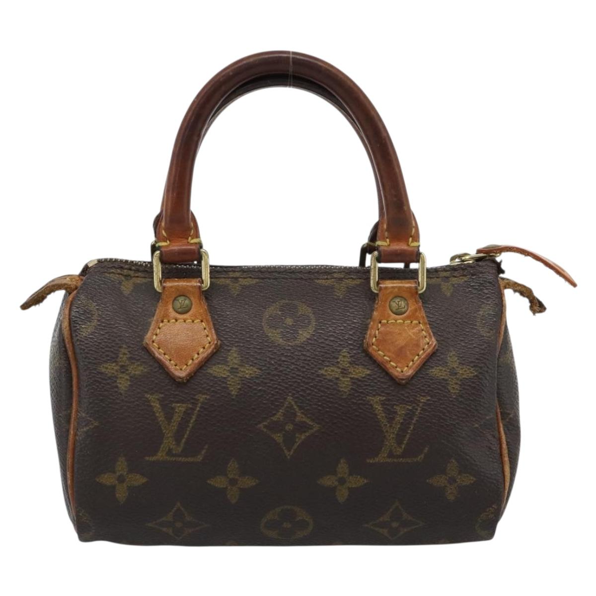 LOUIS VUITTON Monogram Mini Speedy Hand Bag M41534 LV Auth 188873