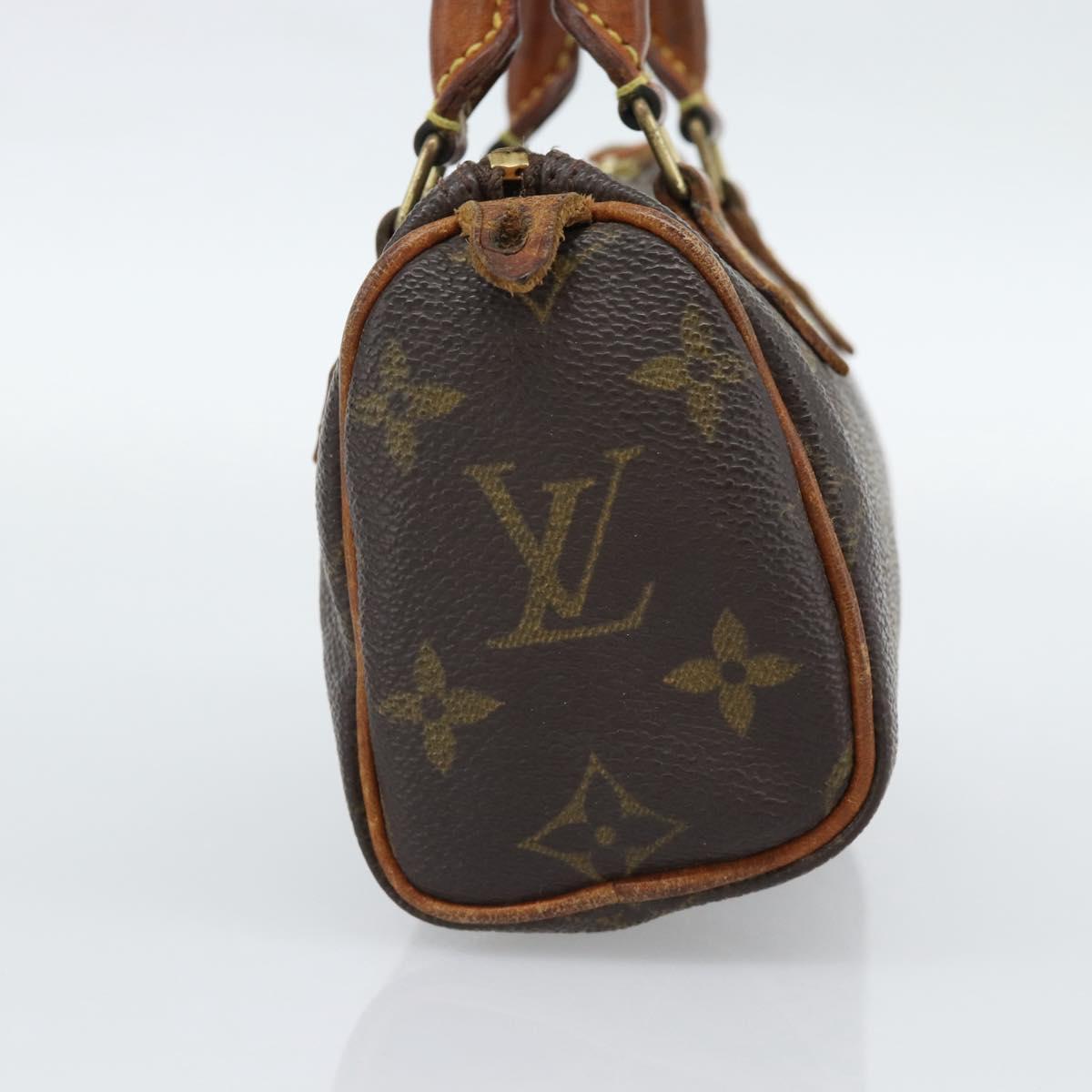 LOUIS VUITTON Monogram Mini Speedy Hand Bag M41534 LV Auth 188873