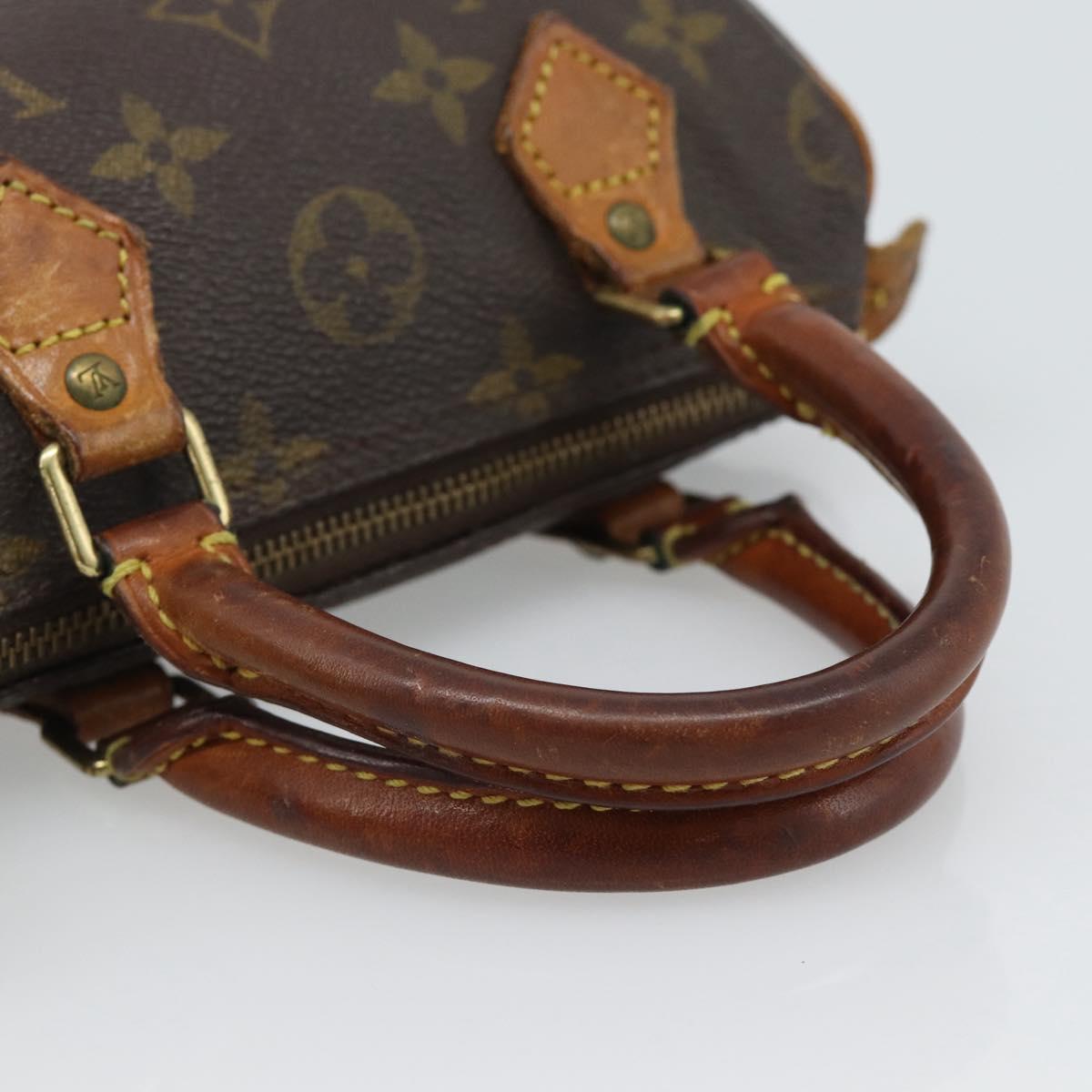 LOUIS VUITTON Monogram Mini Speedy Hand Bag M41534 LV Auth 188873