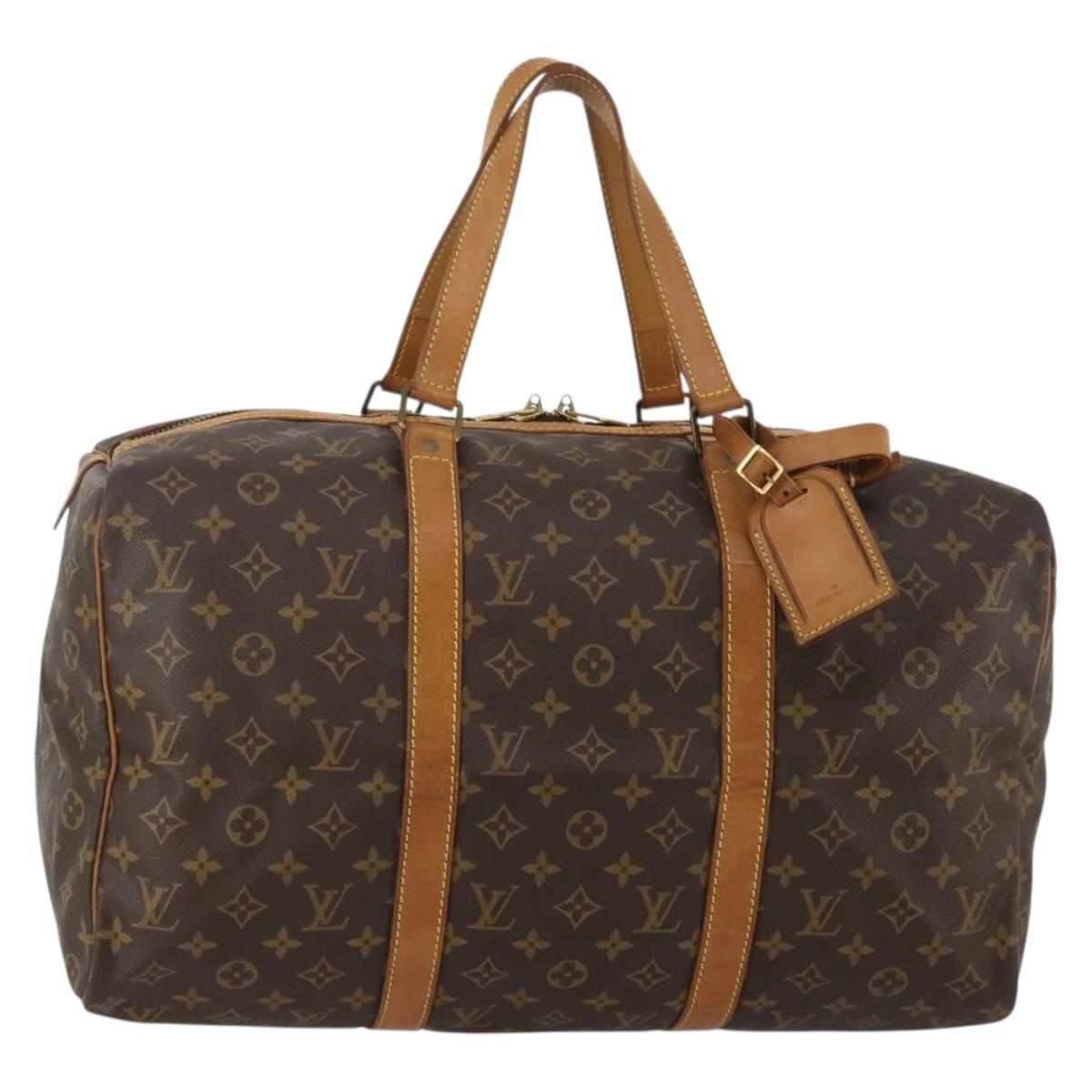 LOUIS VUITTON Monogram Sac Souple 45 Boston Bag M41624 LV Auth 188878