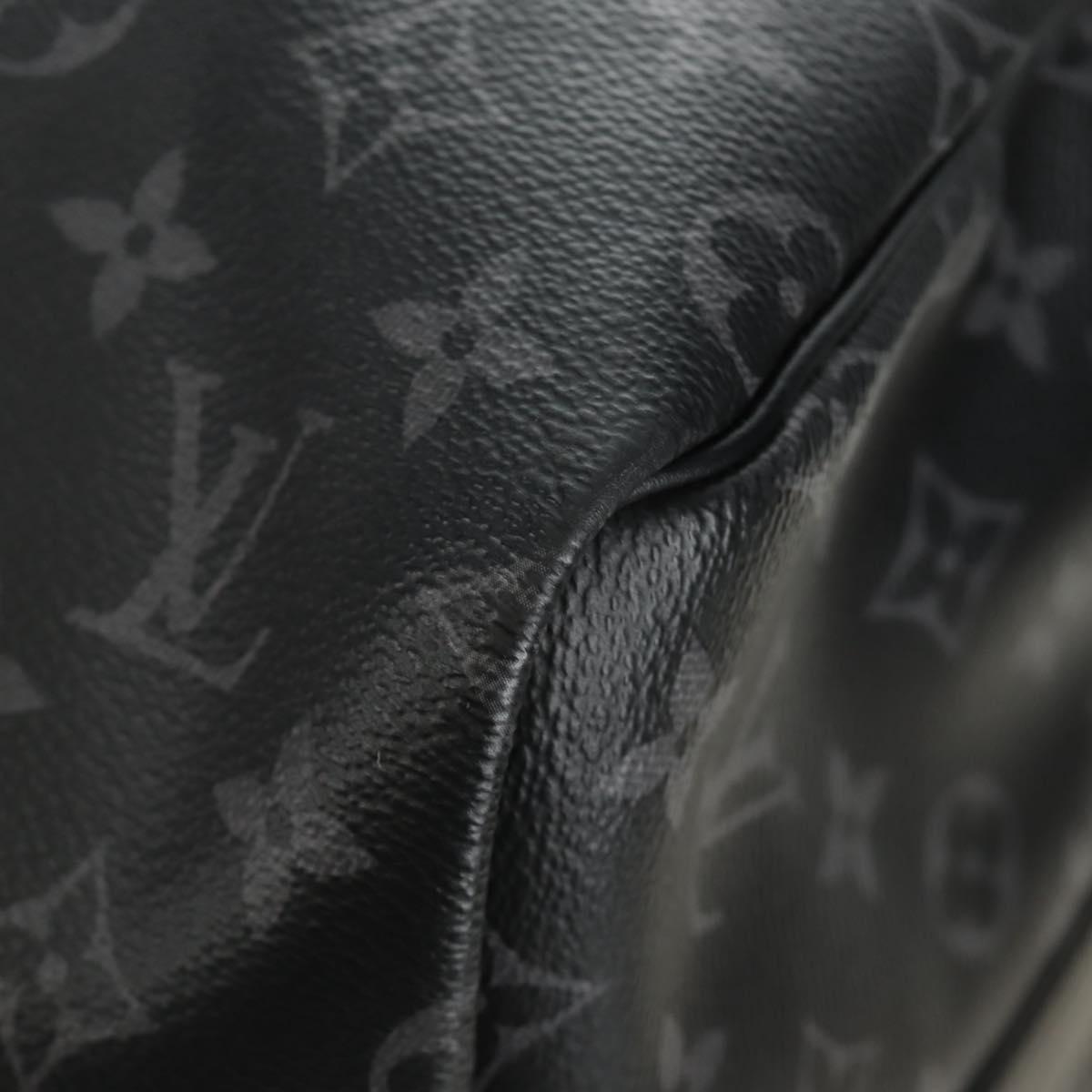 LOUIS VUITTON Monogram Eclipse Keepall Bandouliere 55 Boston Bag LV Auth 188879V