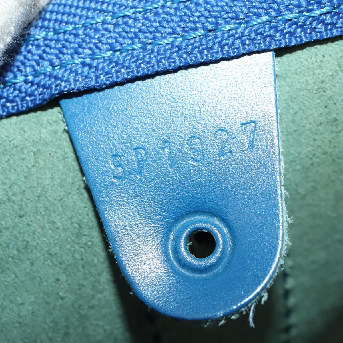 LOUIS VUITTON Epi Keepall 50 Boston Bag Blue M42965 LV Auth 188880A